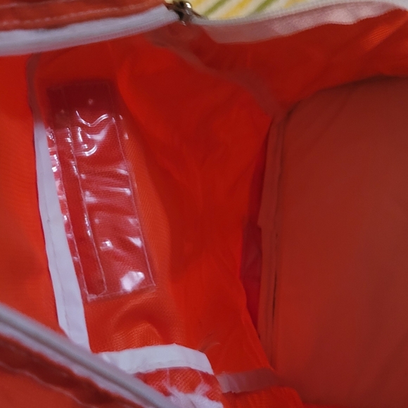 NEW MOVES SPORTS ORANGE SLING BAG W/WHITE TRIM- PERFECT DAY BAG- 9 X 5 X 10 - Picture 7 of 7